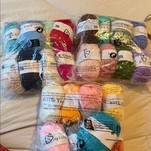Colorful Acrylic Yarn Set